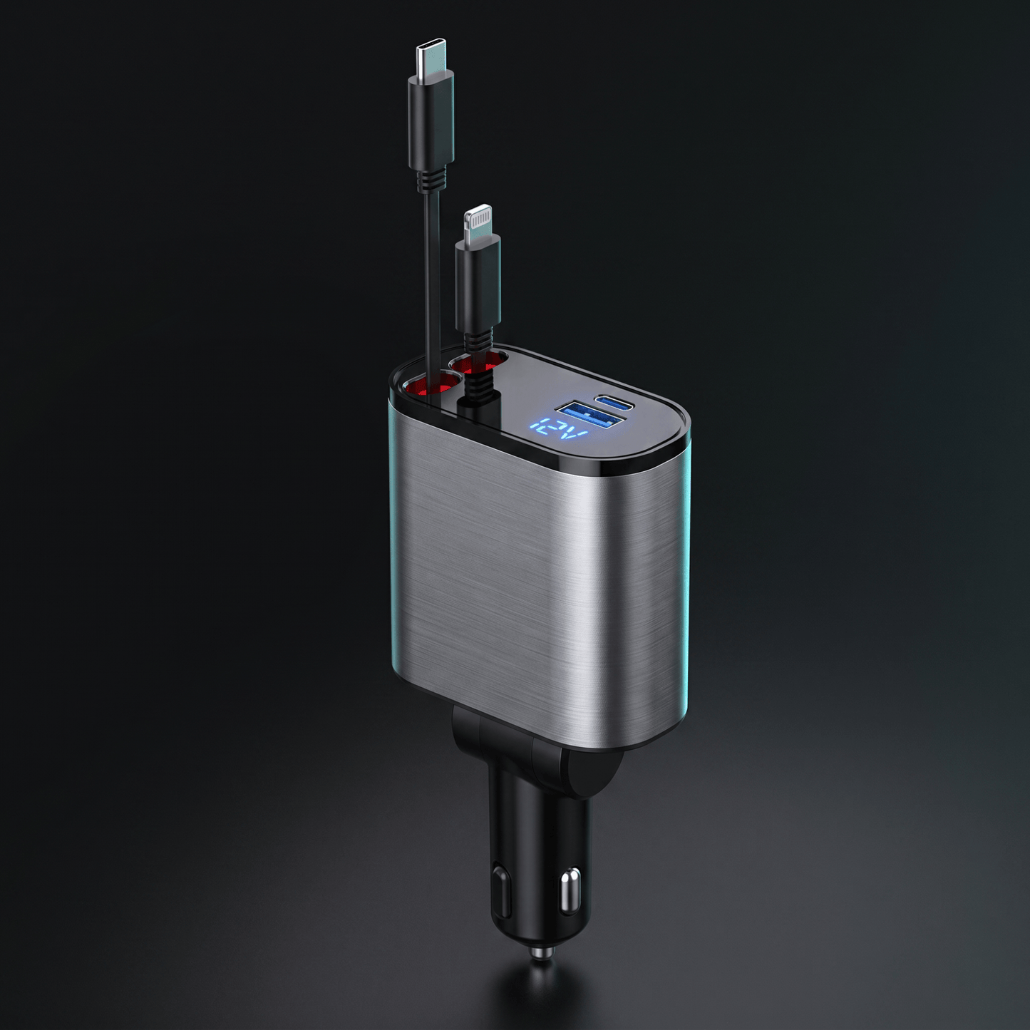 Nextro™ 4-in-1 Retractable Fast Car Charger