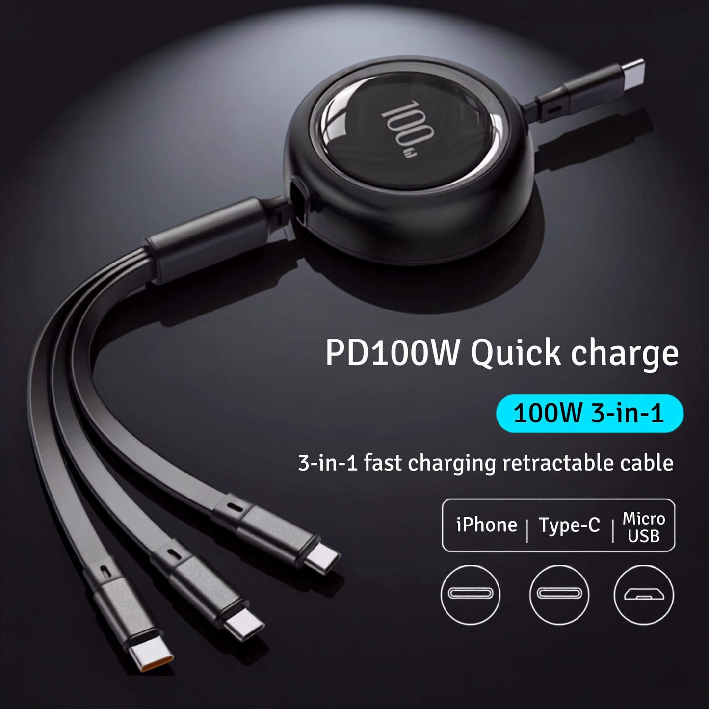 ChargePro TriCable 100W