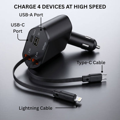 Tangle-Free Fast Car Charger