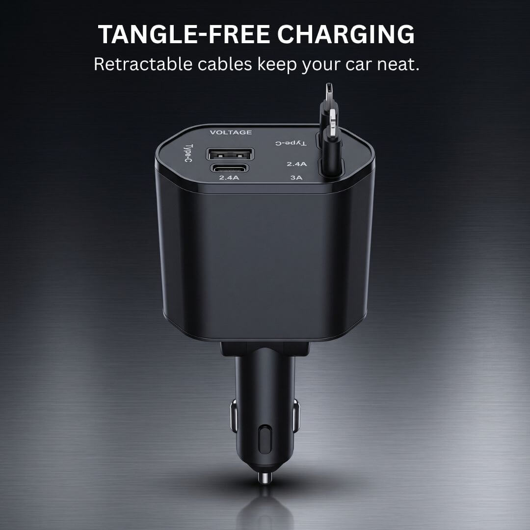 Tangle-Free Fast Car Charger