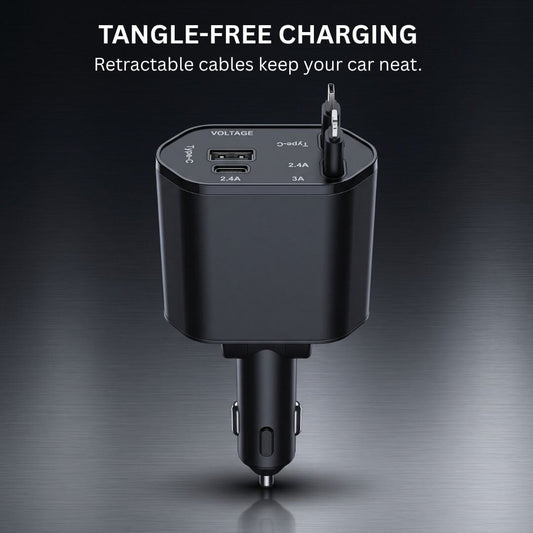 Tangle-Free Fast Car Charger