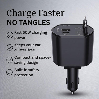 Tangle-Free Fast Car Charger